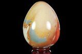 Polished Polychrome Jasper Egg - Madagascar #118679-1